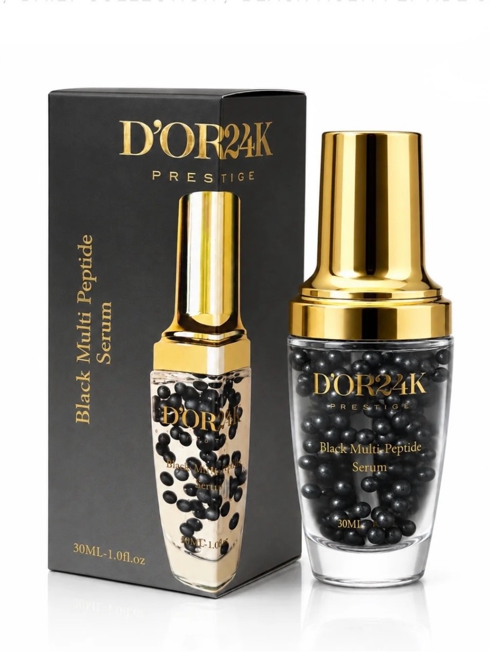 D'OR24K Prestige Black Multi-Peptide Serum - new